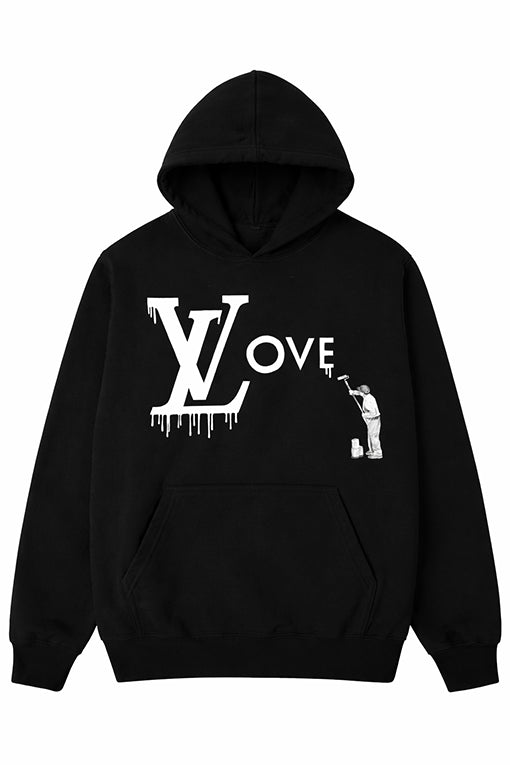 Limited Edition 'LV Love' Black Hoodie by Day-z